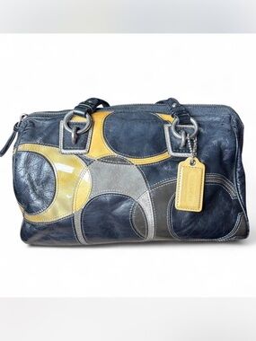 Coach Patent Inlaid Leather Patchwork
Handbag